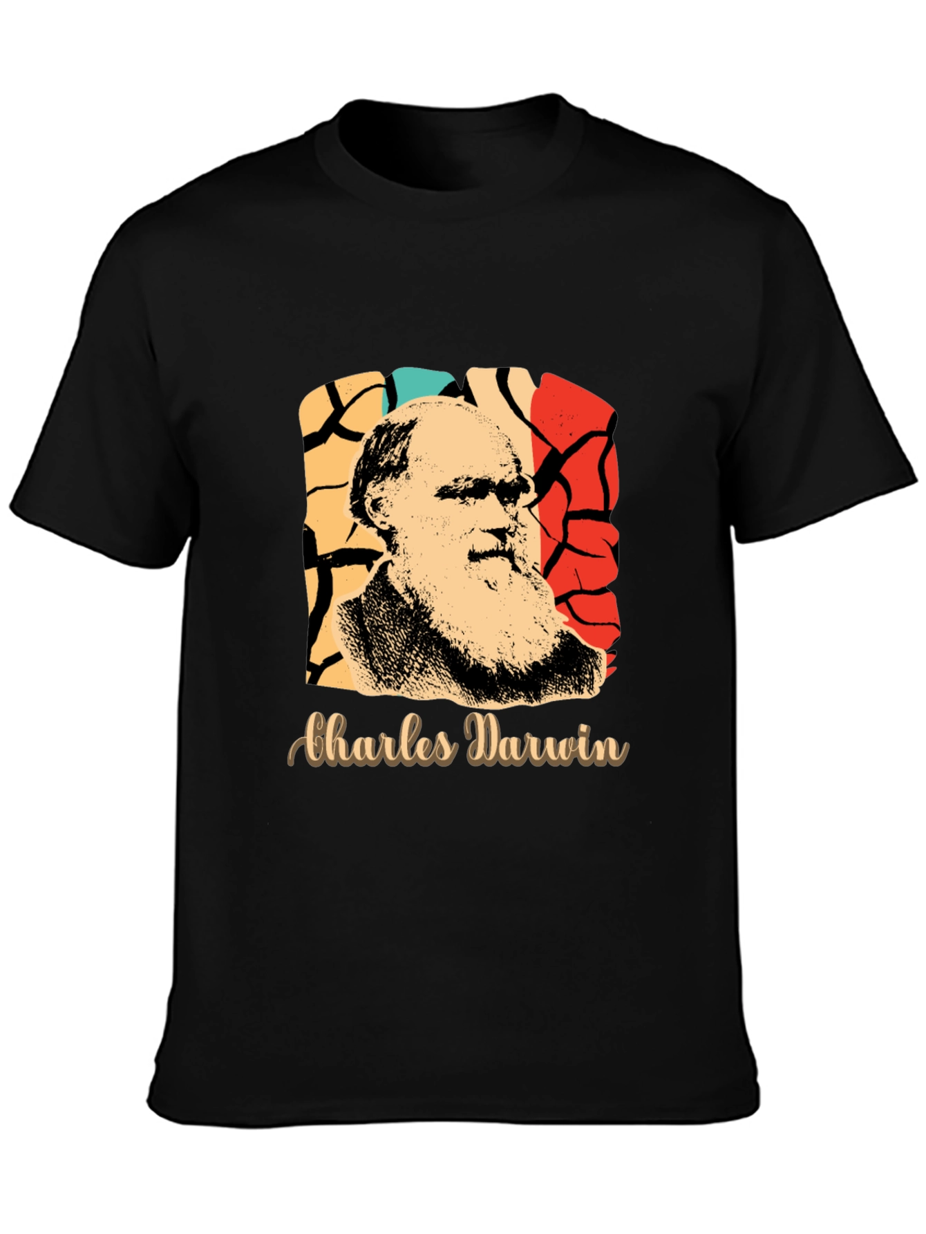 Charles Darwin Retro Graphic T-Shirt