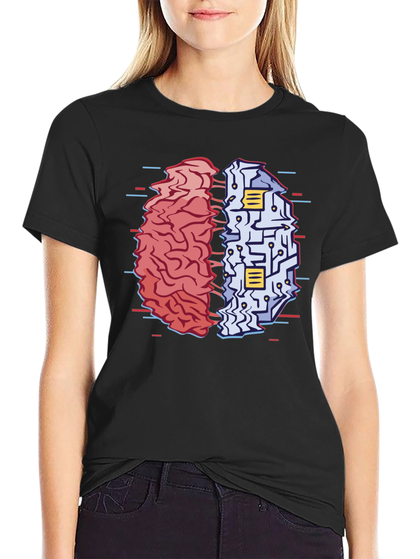 Brain Circuitry T-Shirt - Left vs Right Brain