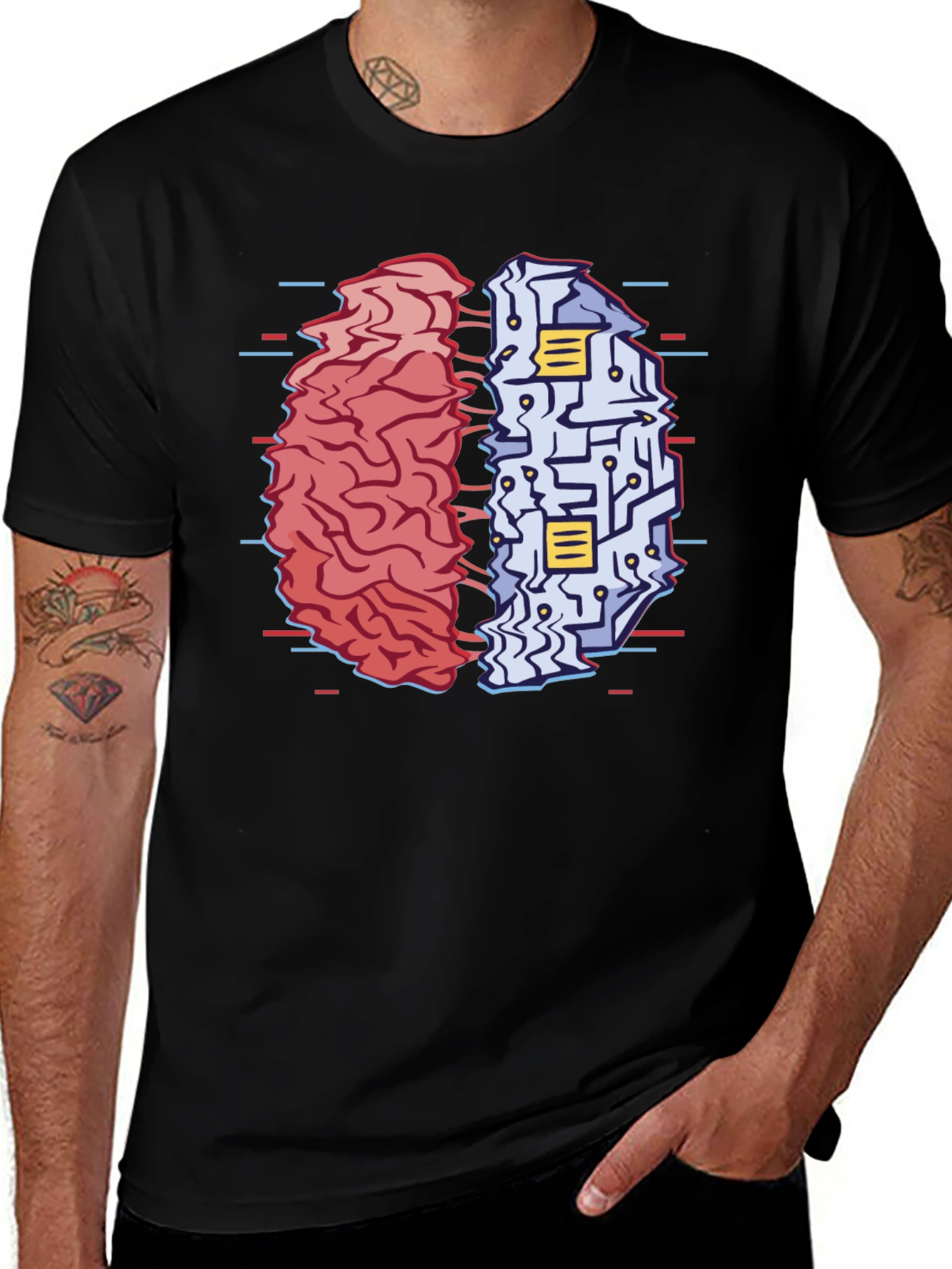 Brain Circuitry T-Shirt - Left vs Right Brain