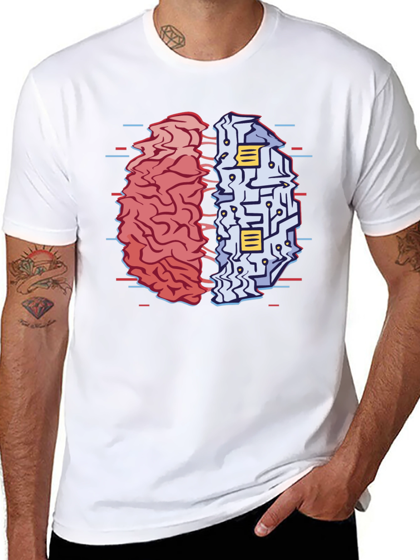 Brain Circuitry T-Shirt - Left vs Right Brain