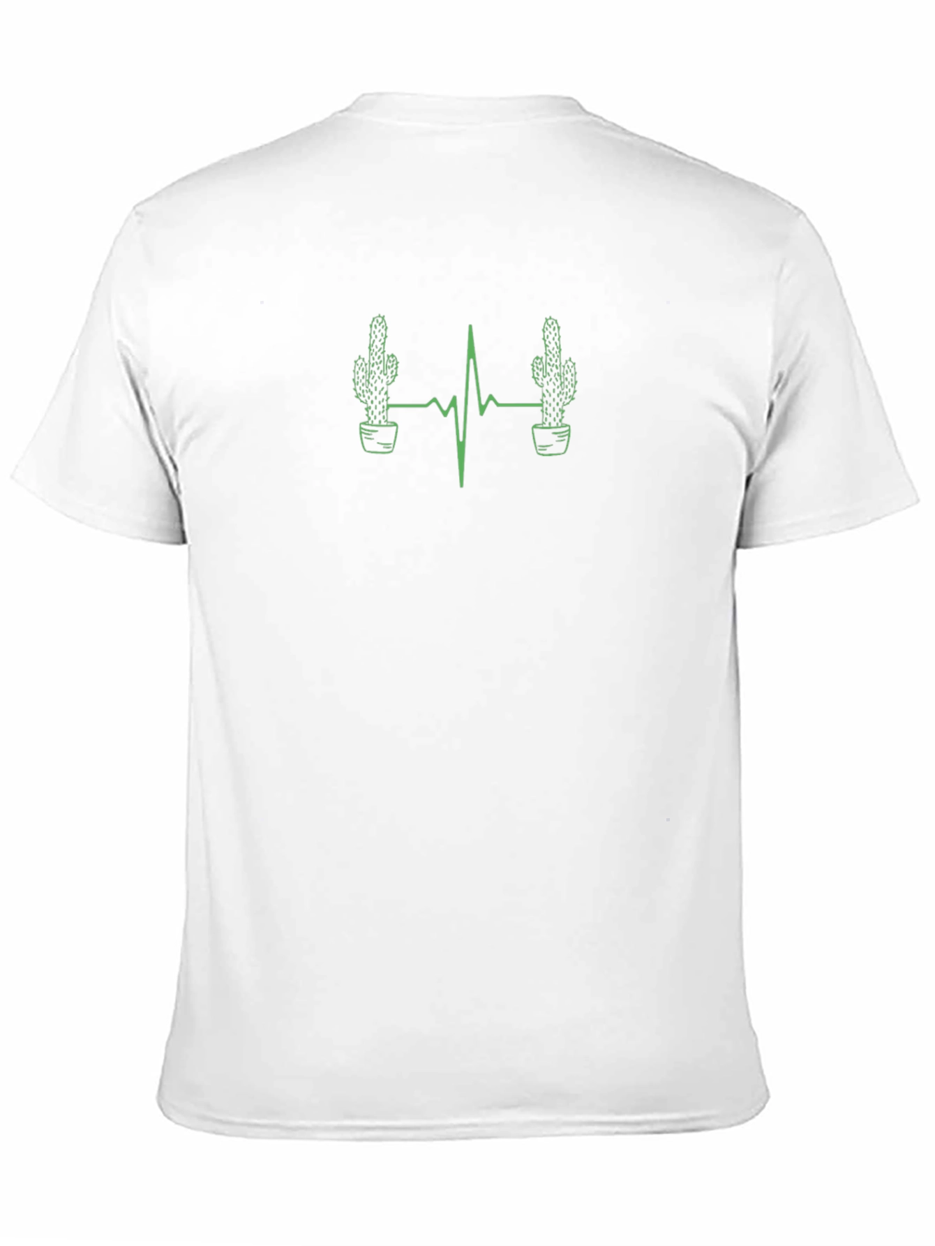 Cactus Heartbeat Black T-Shirt
