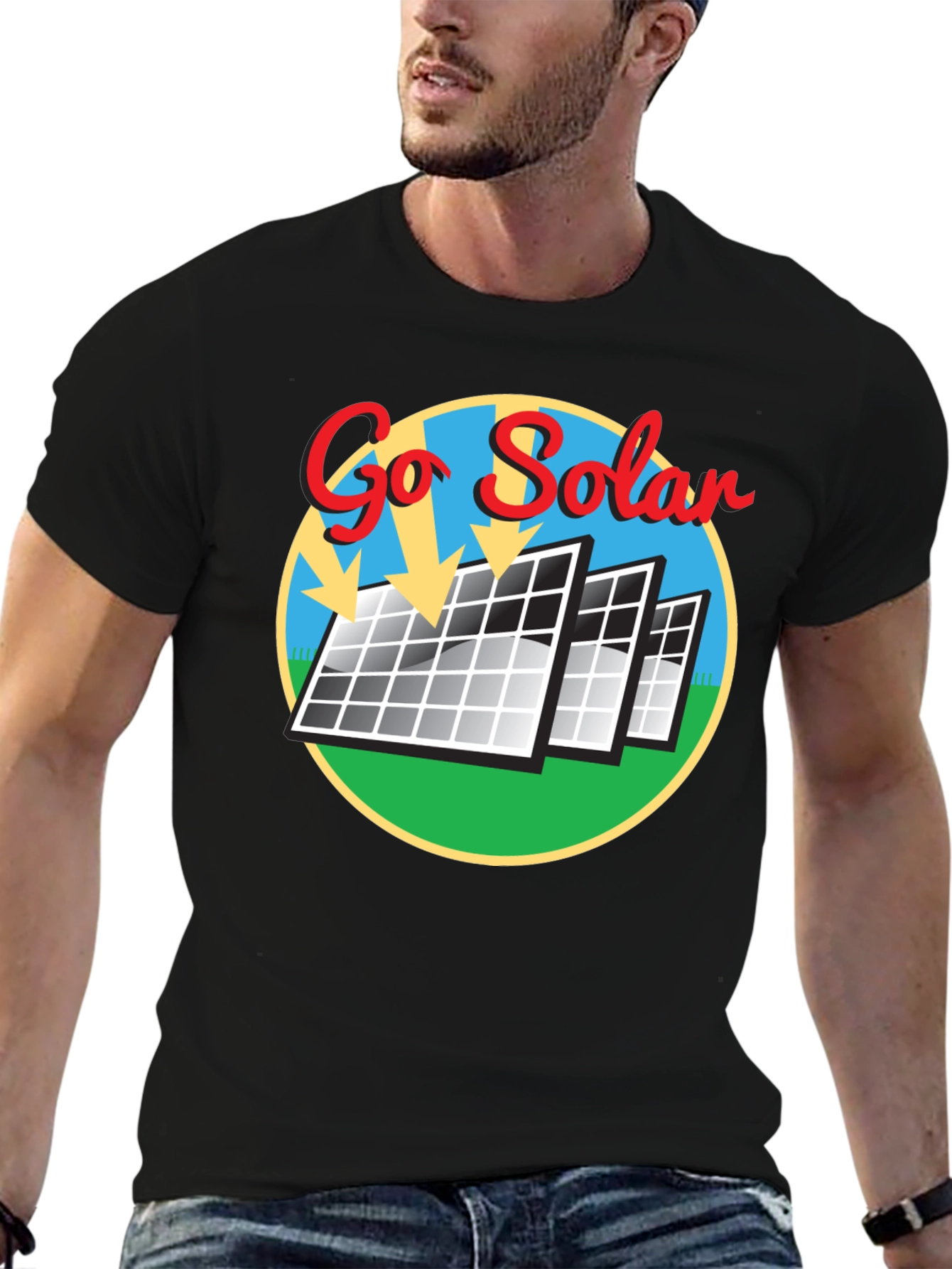 Go Solar T-Shirt - Renewable Energy Tee