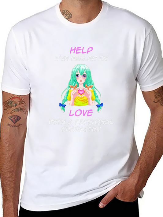 Fictional Character Lover T-Shirt - Black