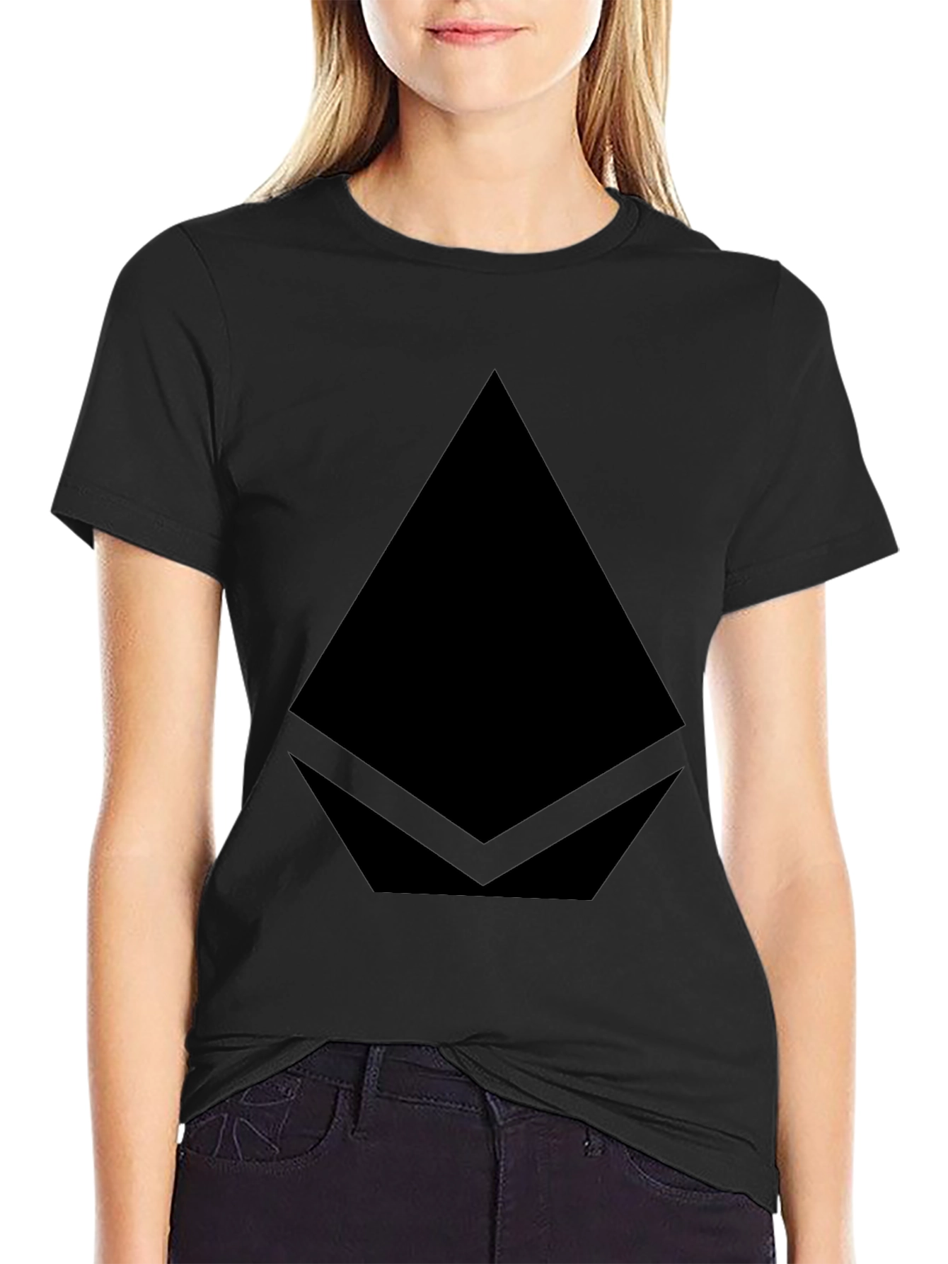 Ethereum Logo Black T-Shirt - Crypto Fashion