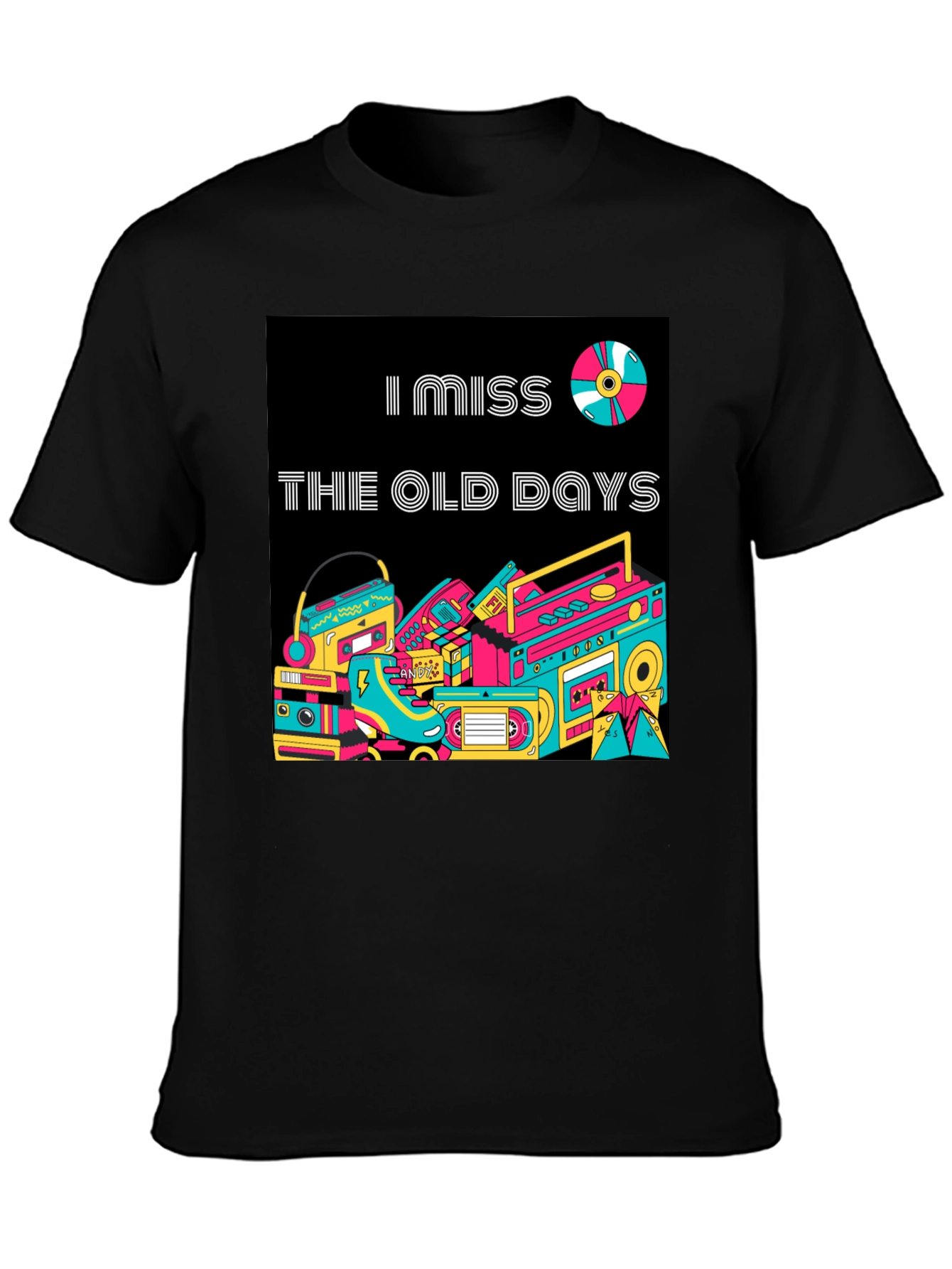 Retro I Miss The Old Days Graphic T-Shirt