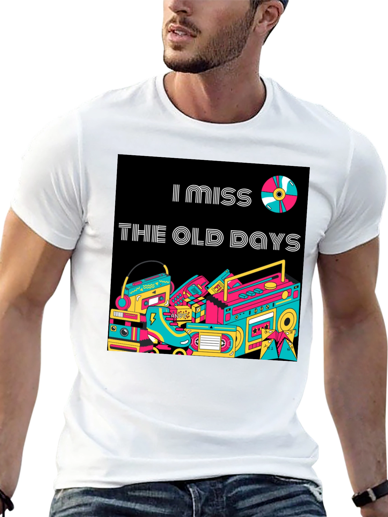 Retro I Miss The Old Days Graphic T-Shirt