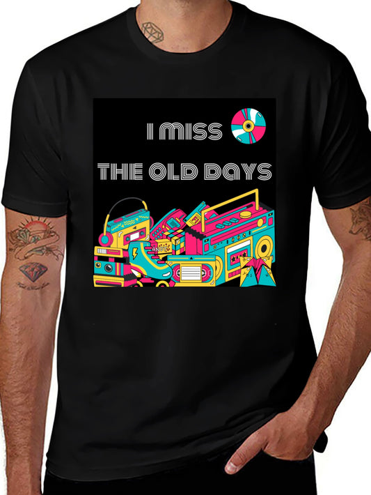 Retro I Miss The Old Days Graphic T-Shirt