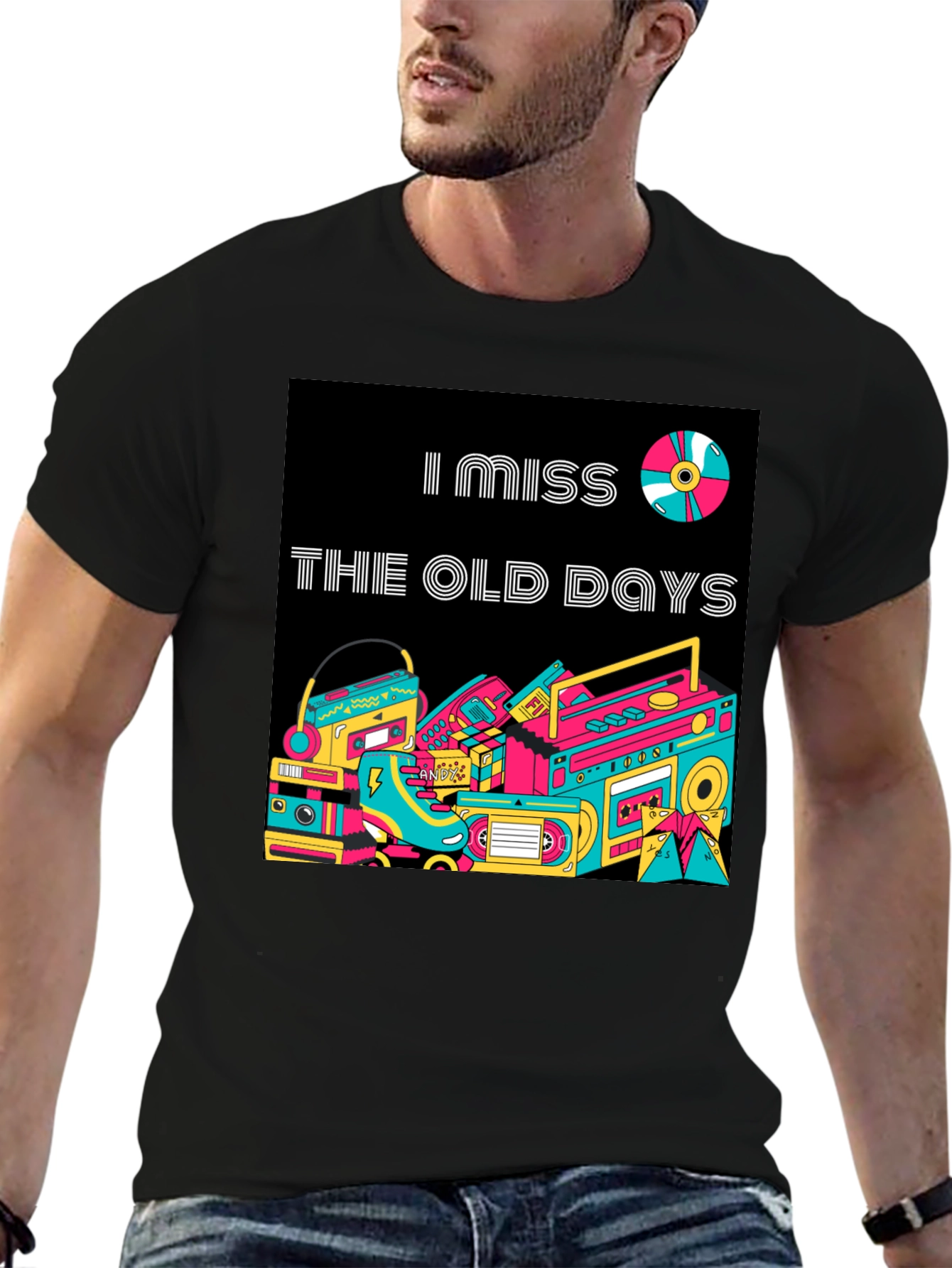 Retro I Miss The Old Days Graphic T-Shirt