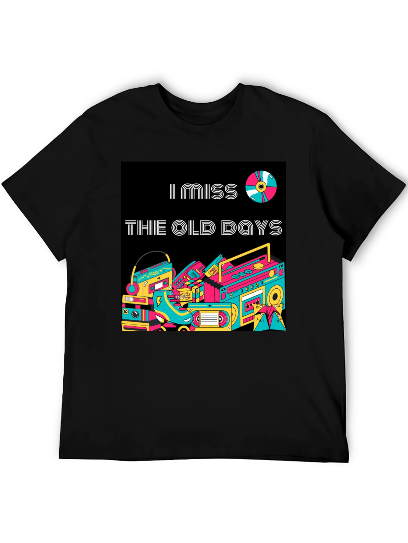 Retro I Miss The Old Days Graphic T-Shirt