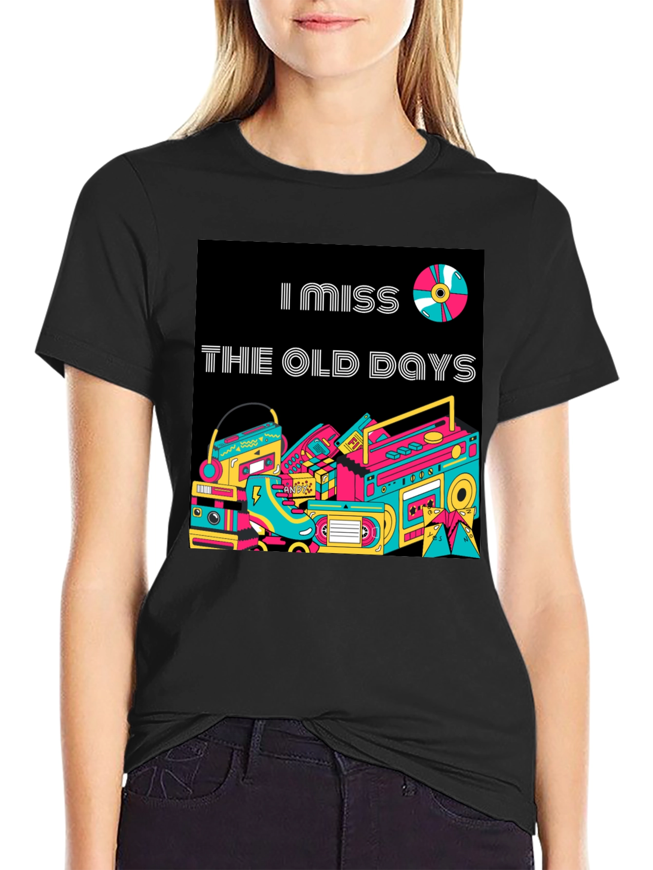 Retro I Miss The Old Days Graphic T-Shirt