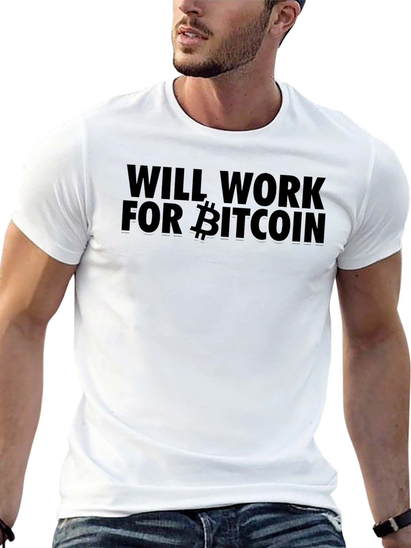 Will Work for Bitcoin T-Shirt