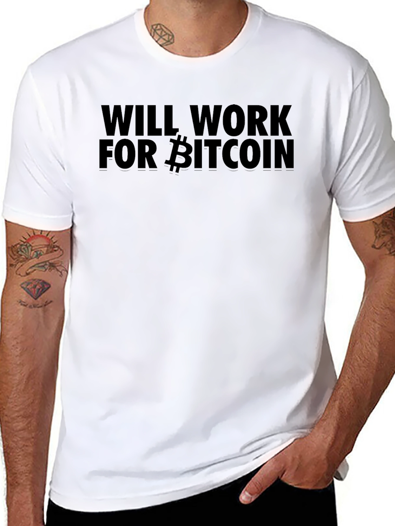 Will Work for Bitcoin T-Shirt