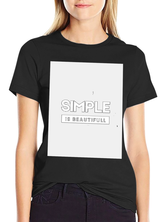 Simple is Beautiful Graphic Tee