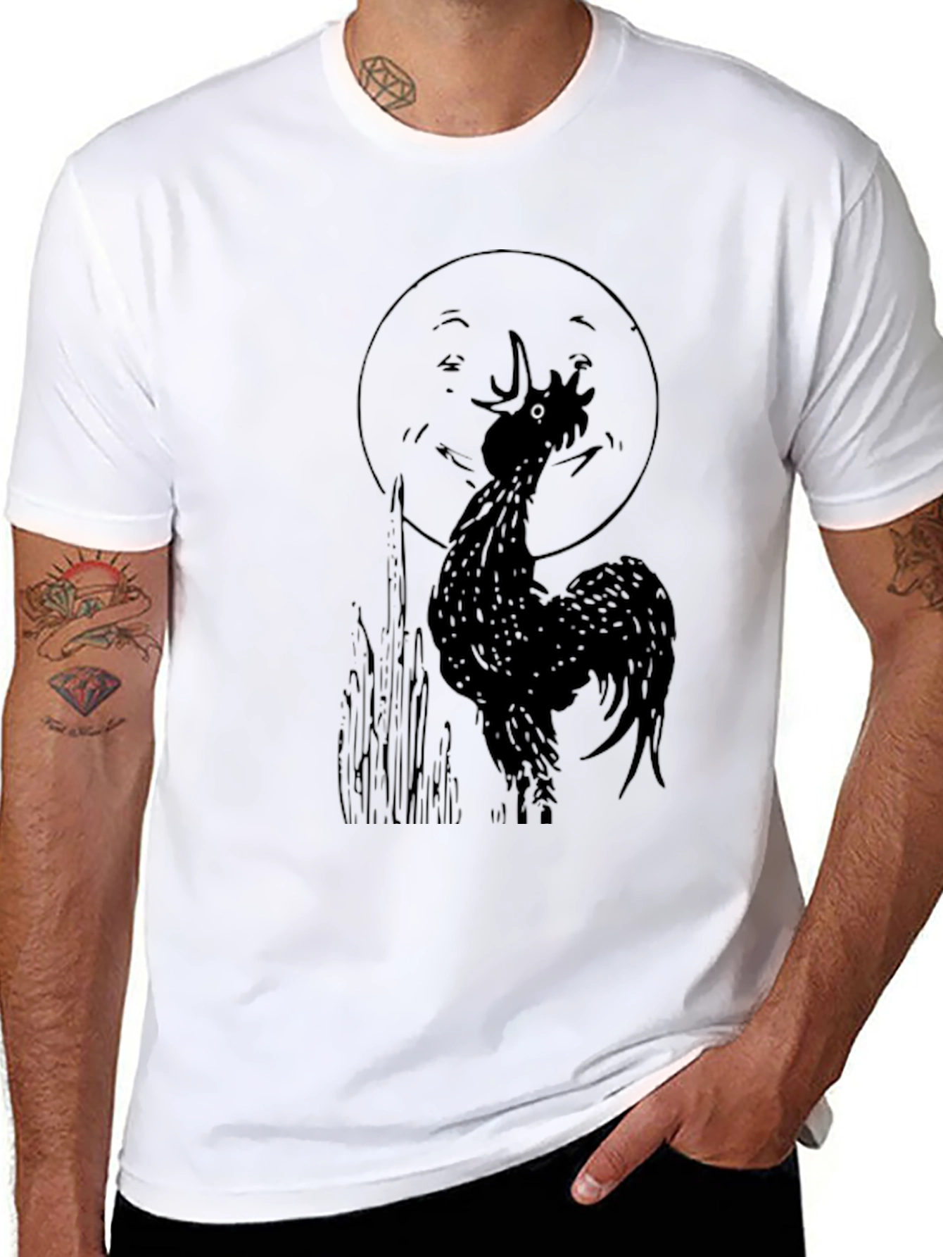 Black Rooster Graphic Tee