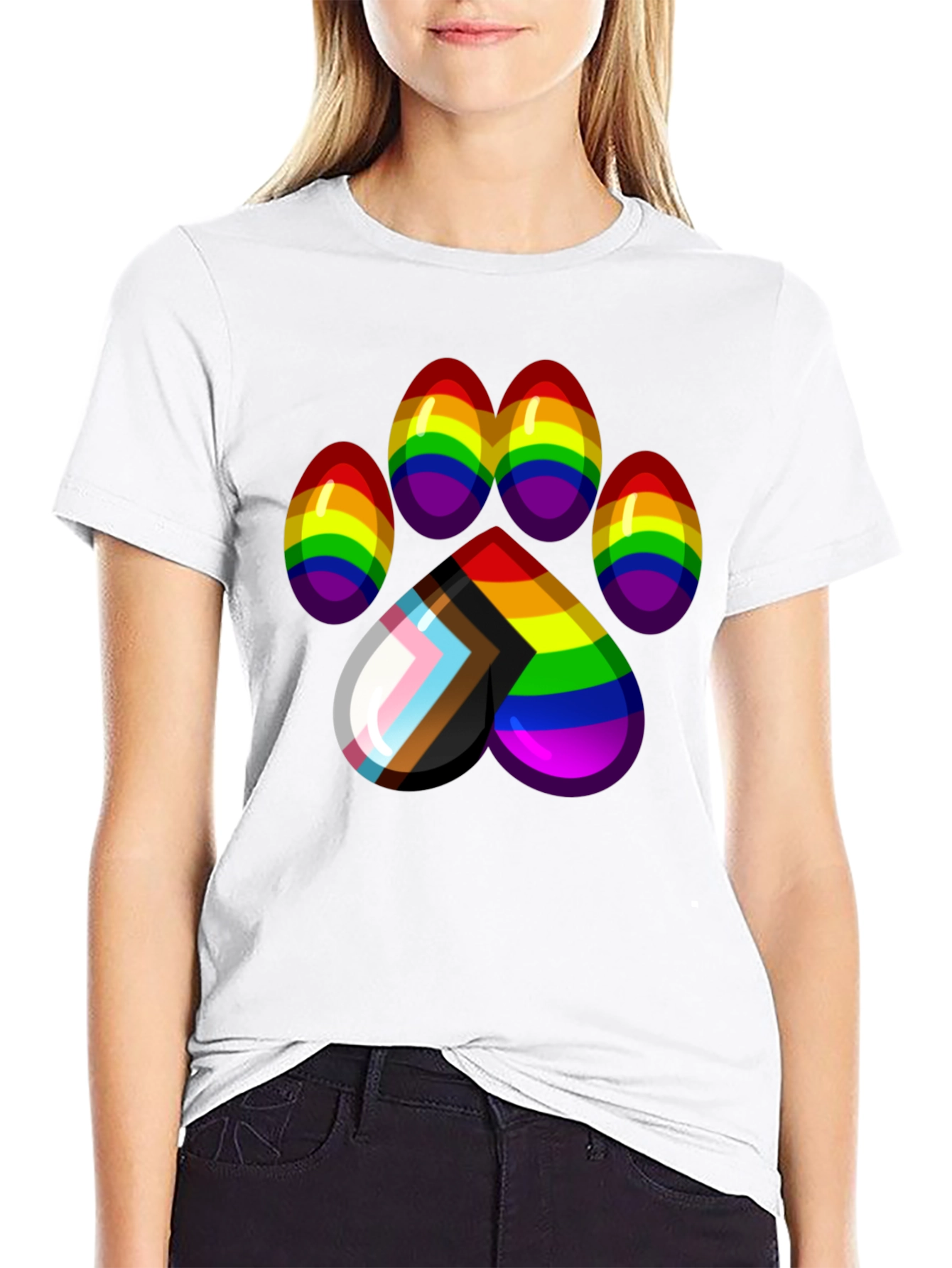 Pride Paw Print T-Shirt