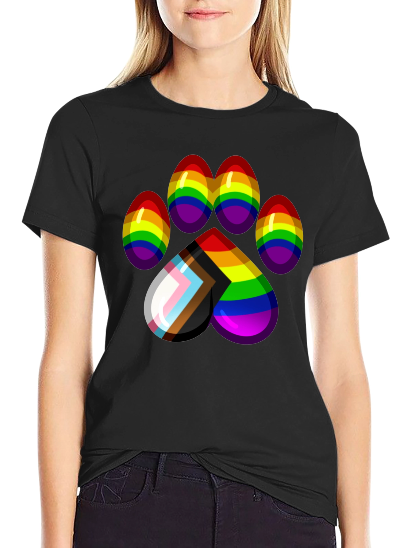Pride Paw Print T-Shirt