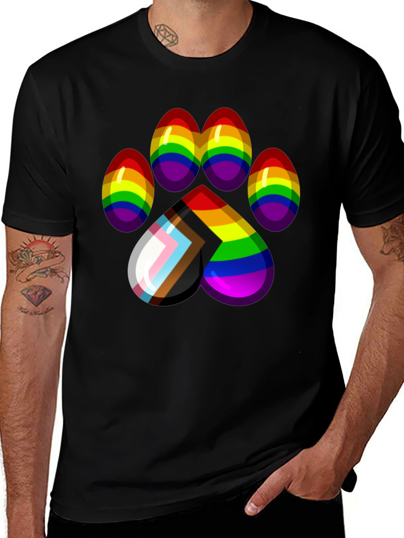 Pride Paw Print T-Shirt