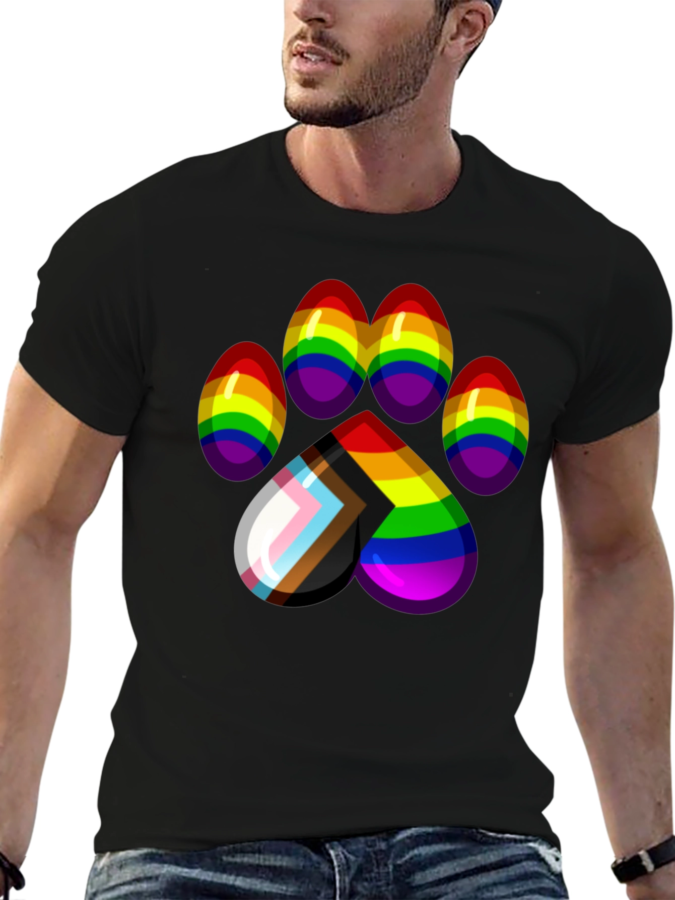 Pride Paw Print T-Shirt