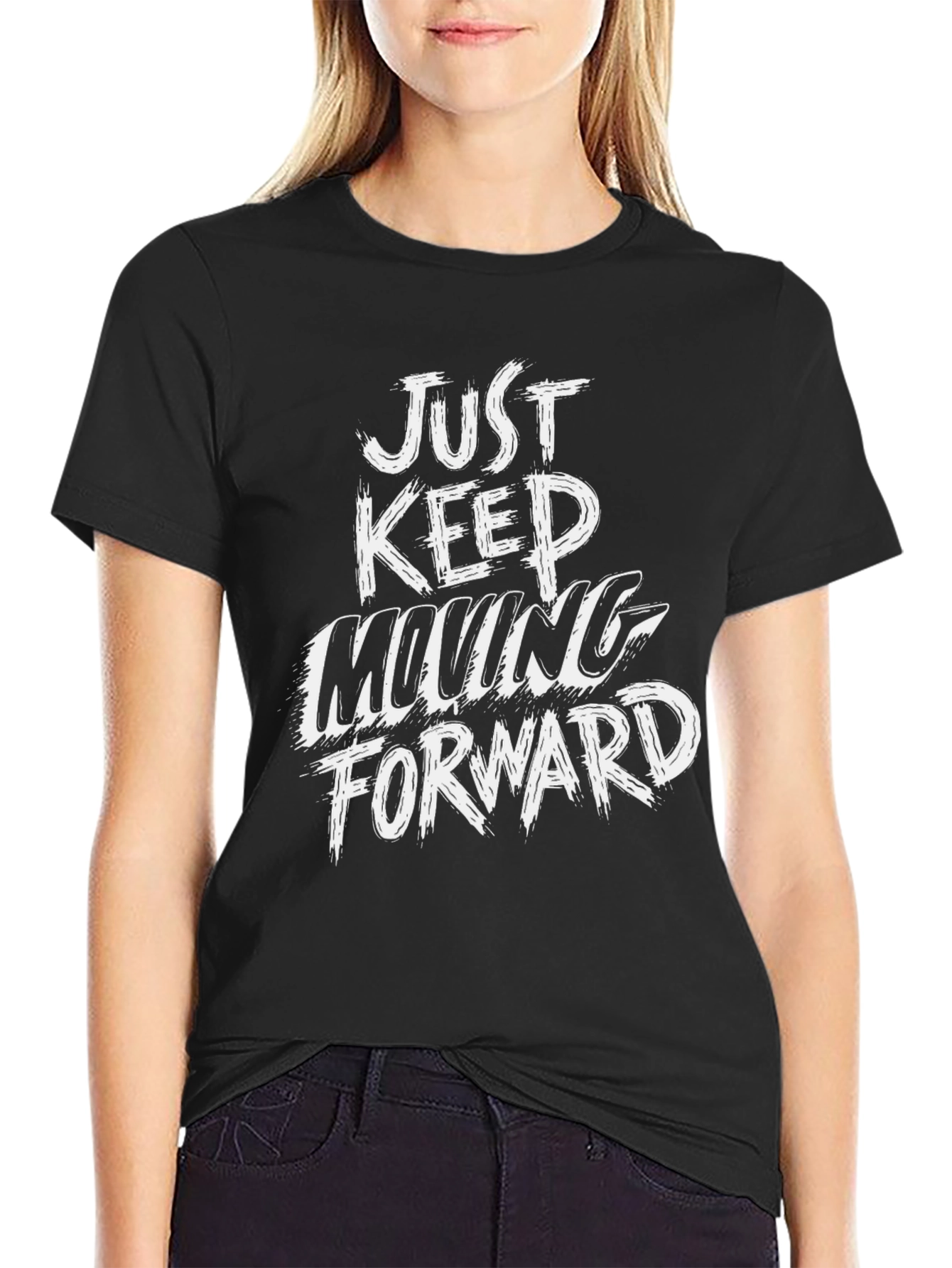 Just Keep Moving Forward Graphic Tee