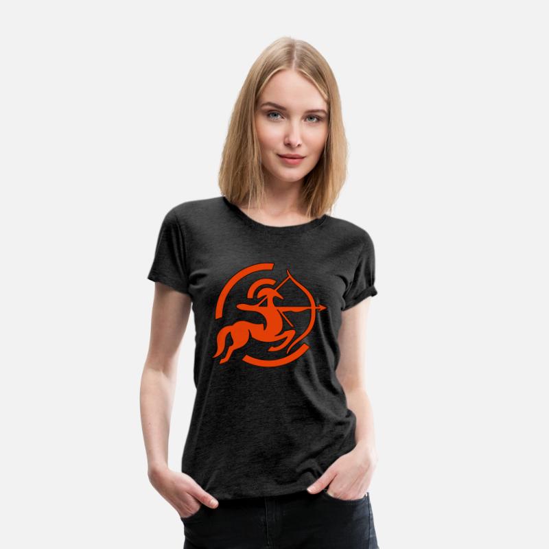 Zodiac Sagittarius Arc Icon Minimalistic In Red
