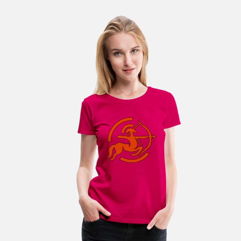 Zodiac Sagittarius Arc Icon Minimalistic In Red