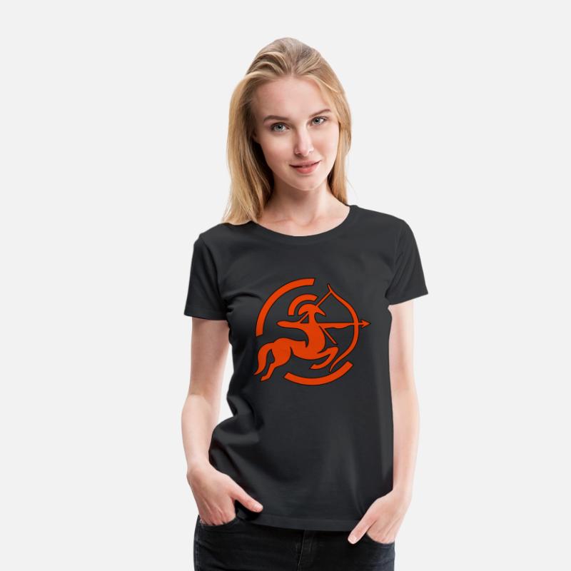 Zodiac Sagittarius Arc Icon Minimalistic In Red