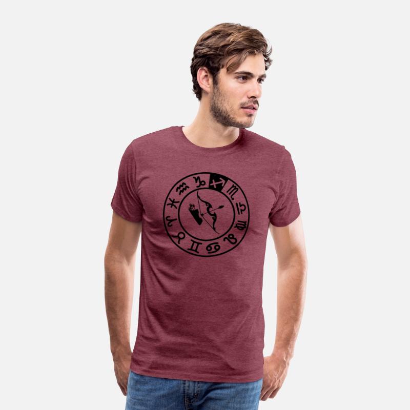 Zodiac sign Sagittarius in circle of twelve signs