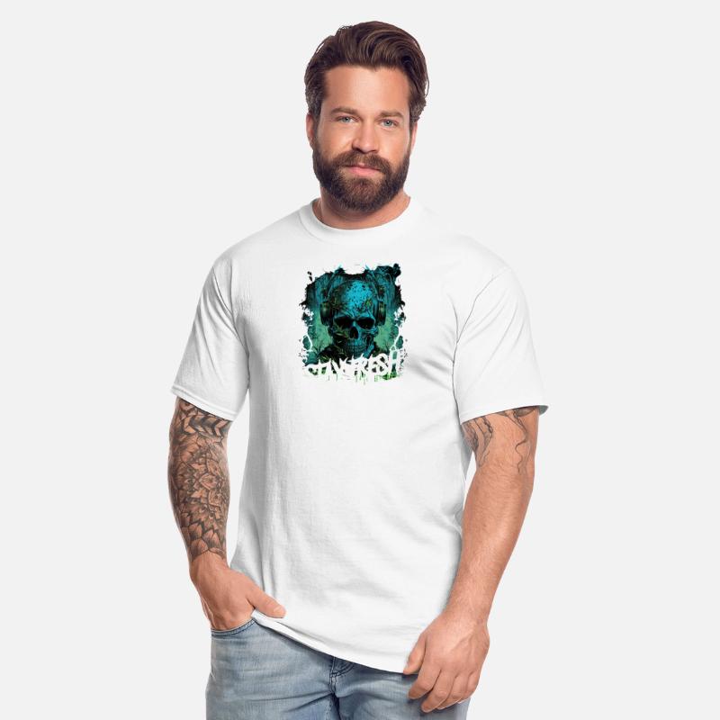 Zombie skull Disc Jockey