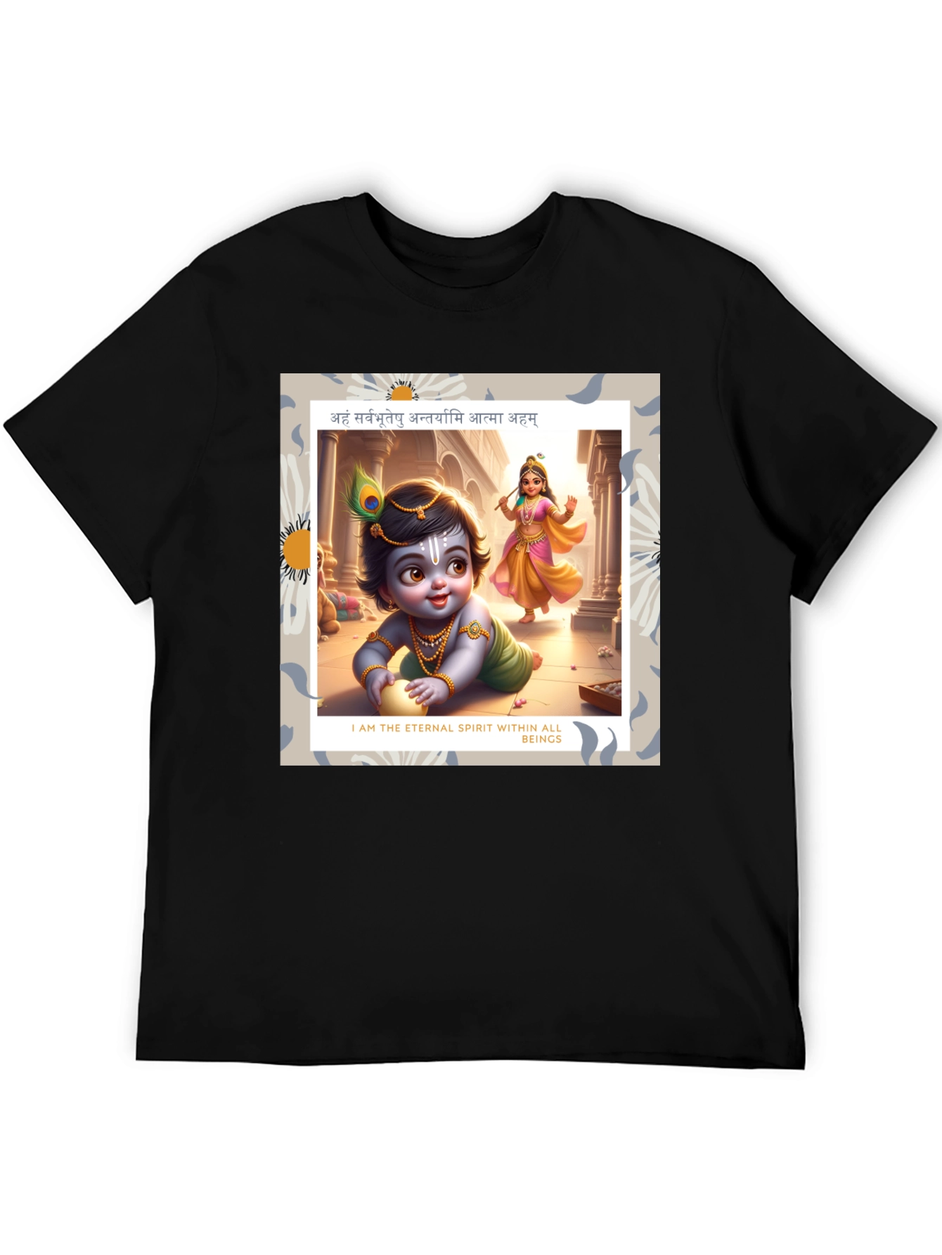 Krishna Graphic T-Shirt - Eternal Spirit Design