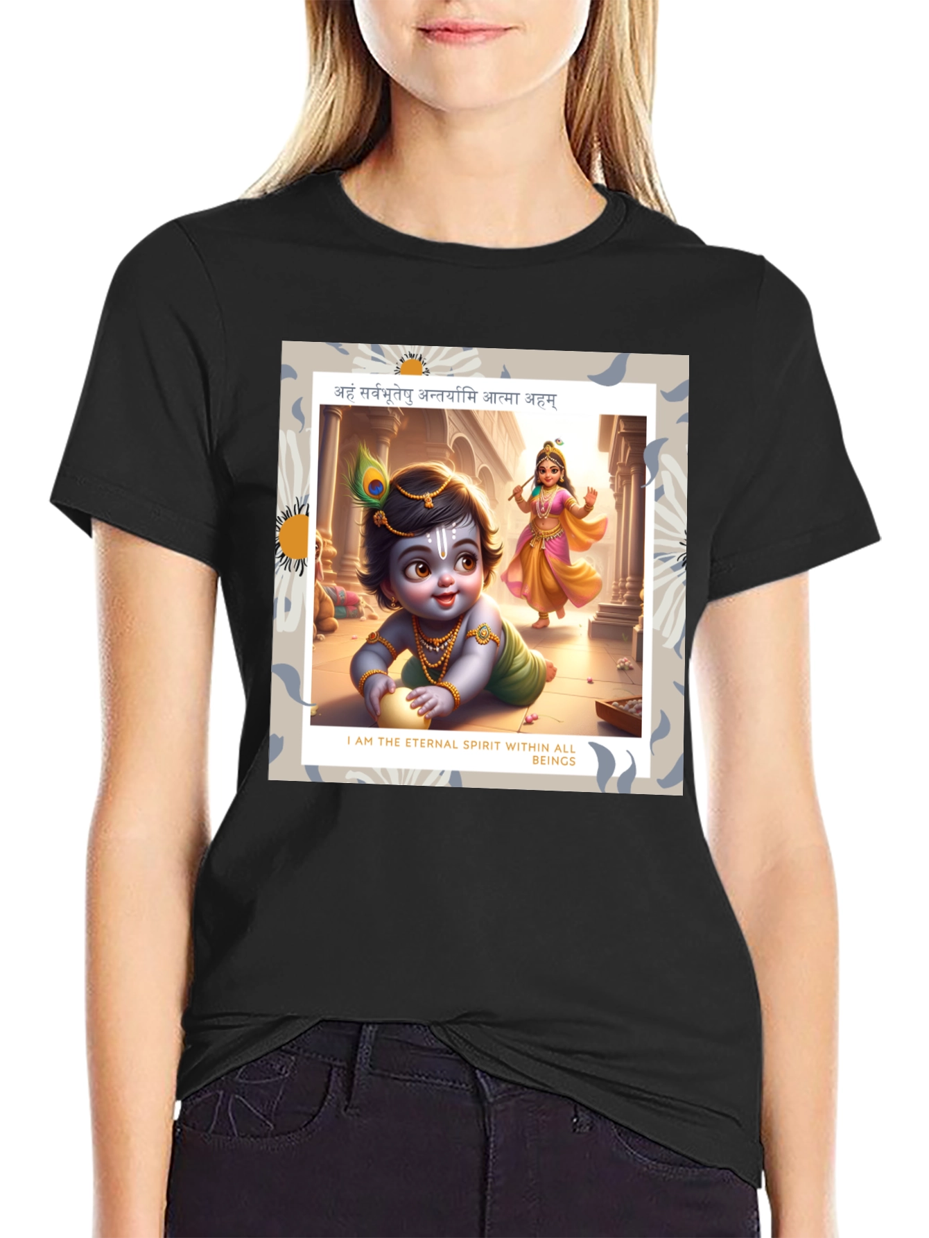 Krishna Graphic T-Shirt - Eternal Spirit Design
