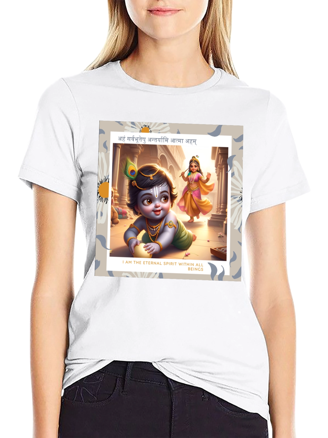 Krishna Graphic T-Shirt - Eternal Spirit Design