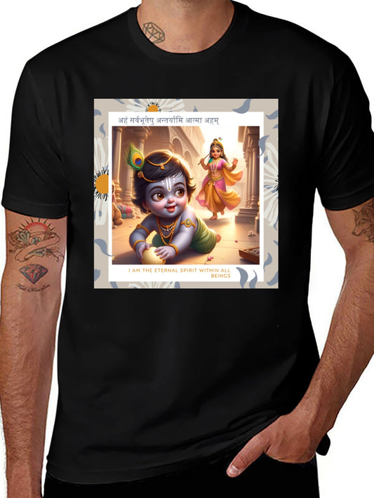 Krishna Graphic T-Shirt - Eternal Spirit Design