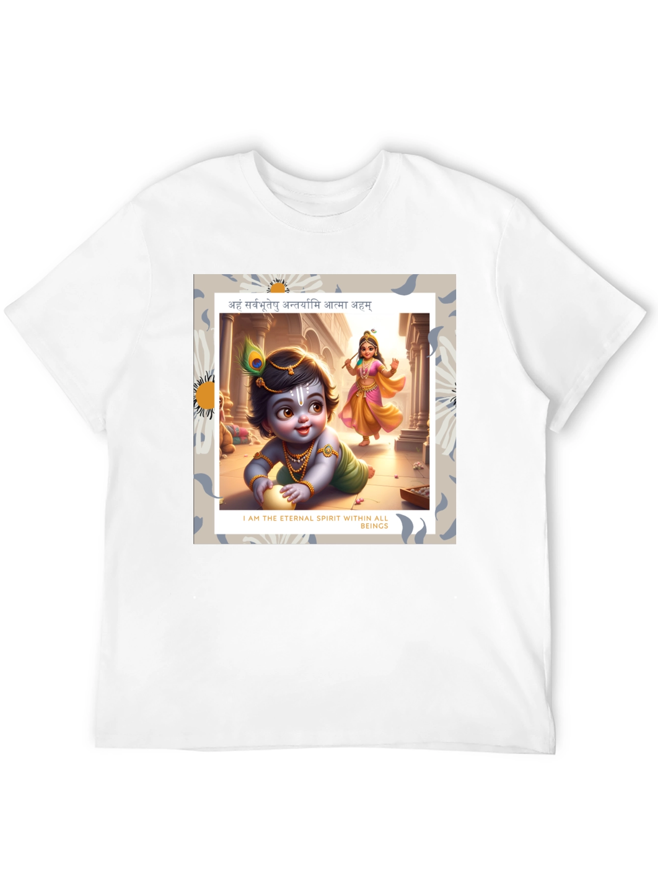 Krishna Graphic T-Shirt - Eternal Spirit Design