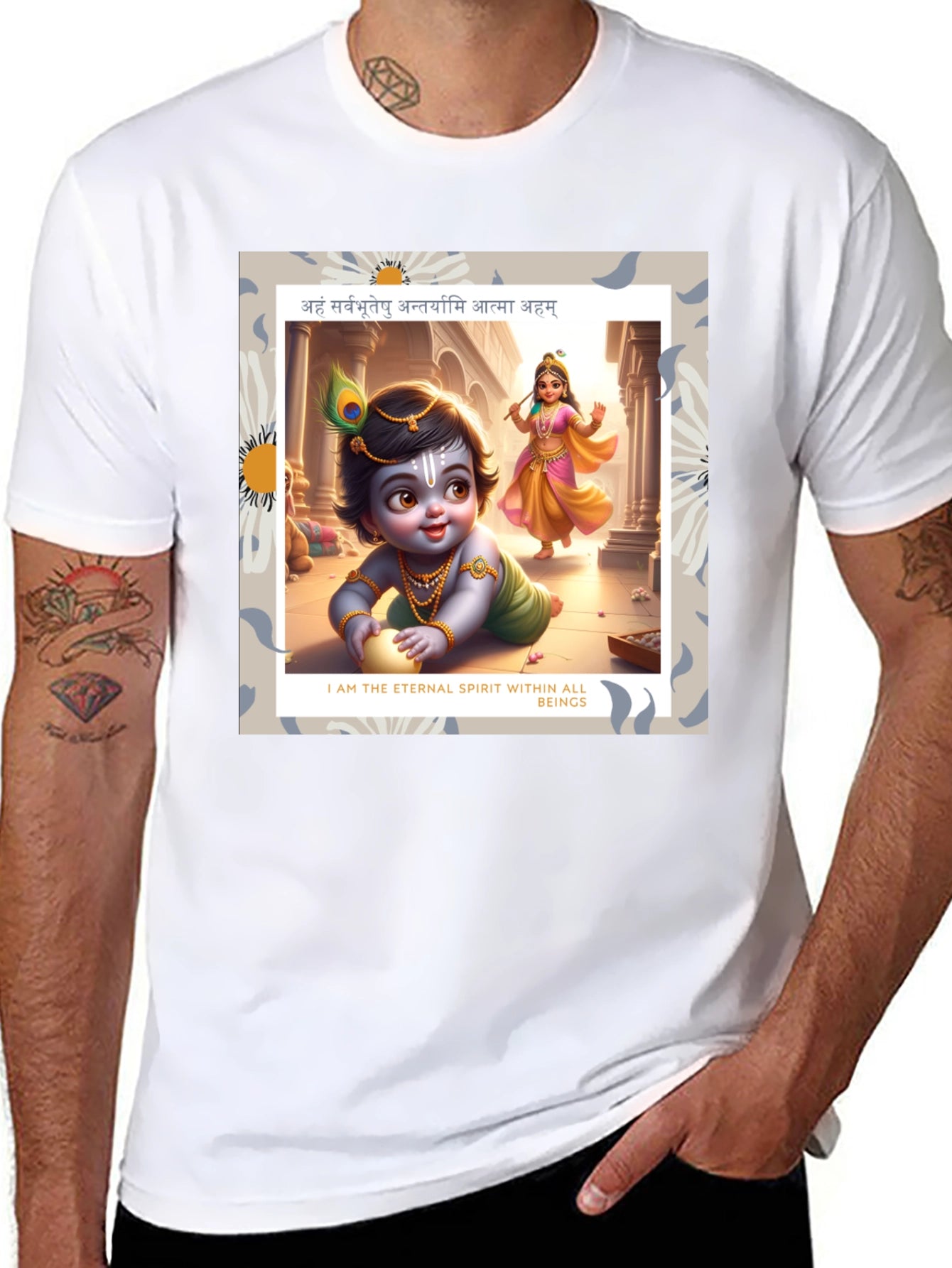 Krishna Graphic T-Shirt - Eternal Spirit Design