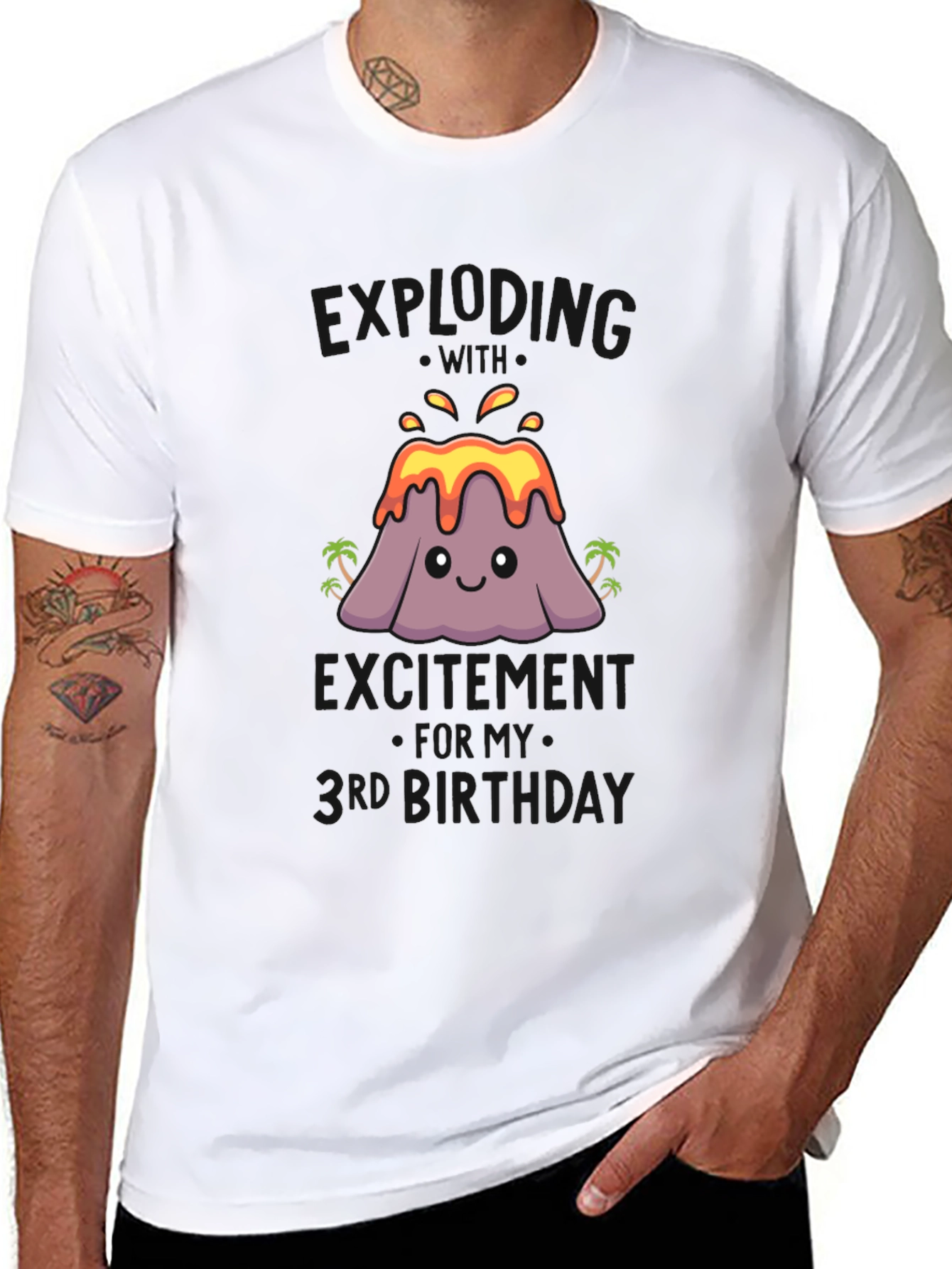 Volcano Third Birthday T-Shirt