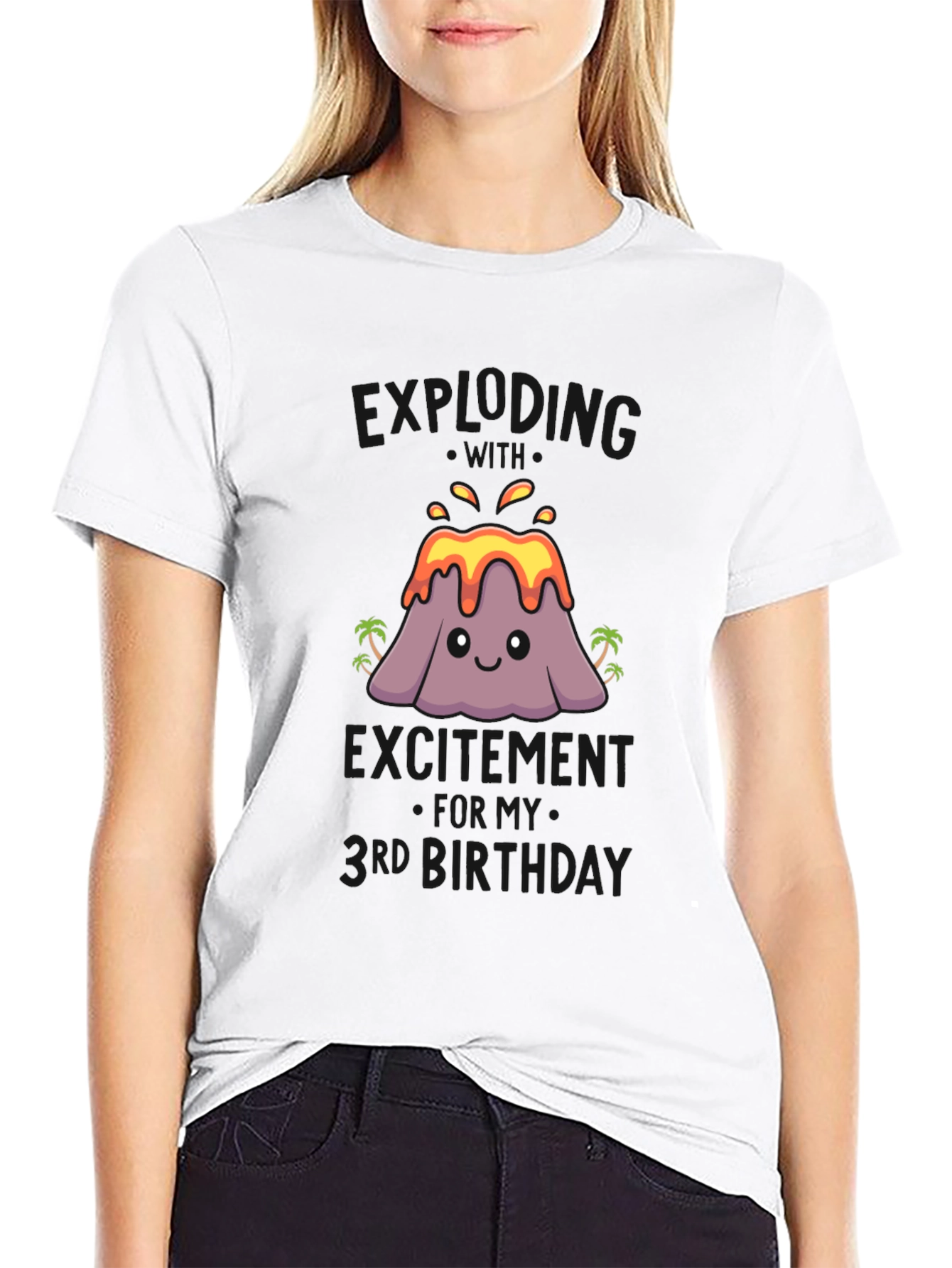 Volcano Third Birthday T-Shirt