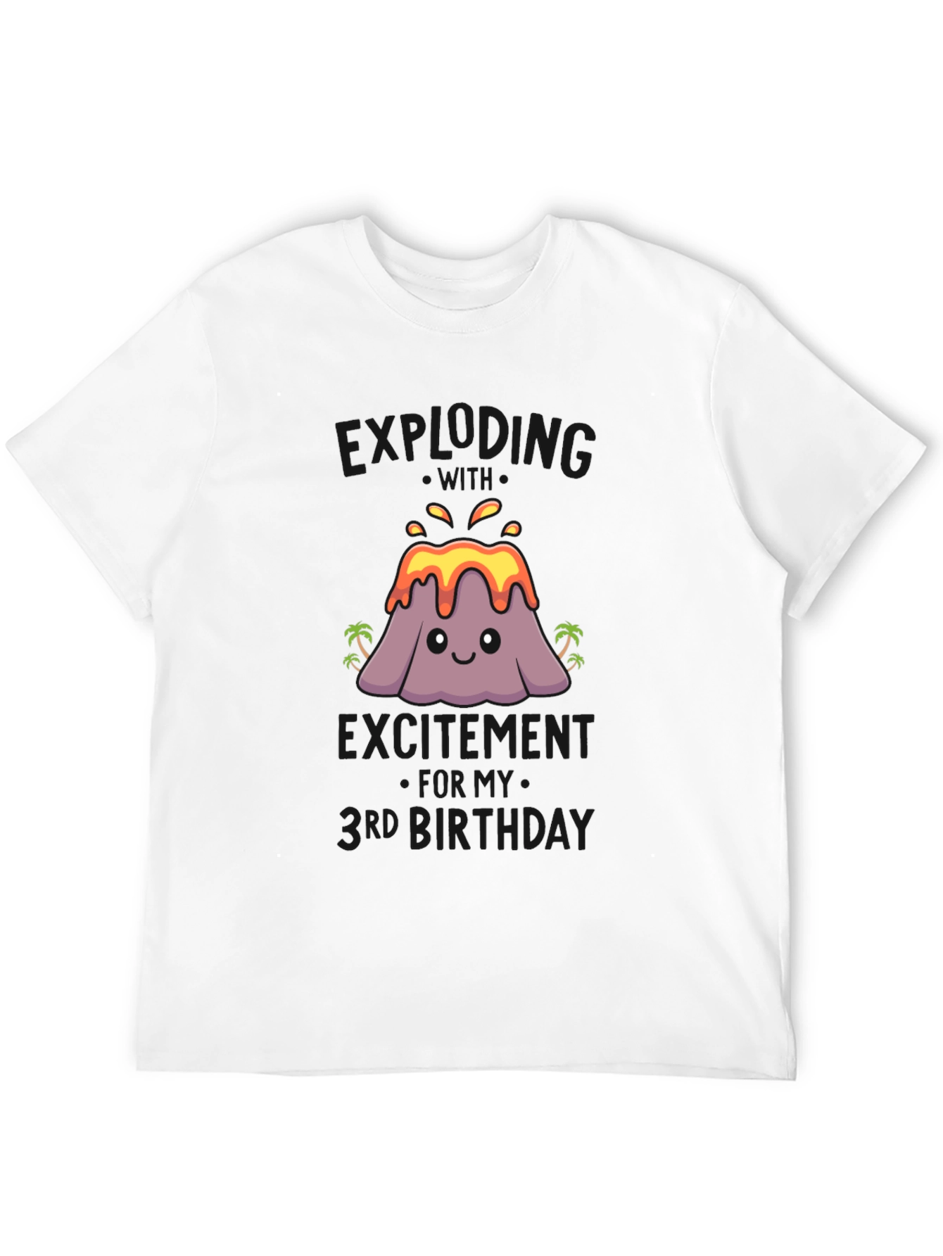 Volcano Third Birthday T-Shirt