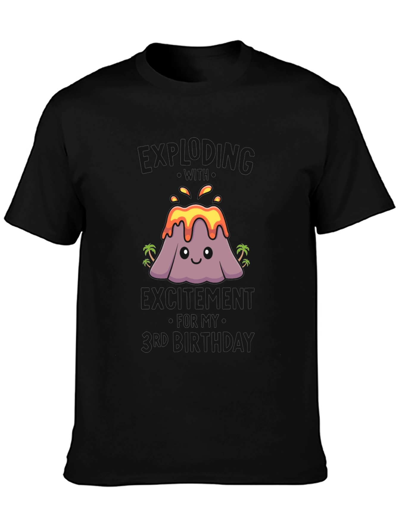 Volcano Third Birthday T-Shirt