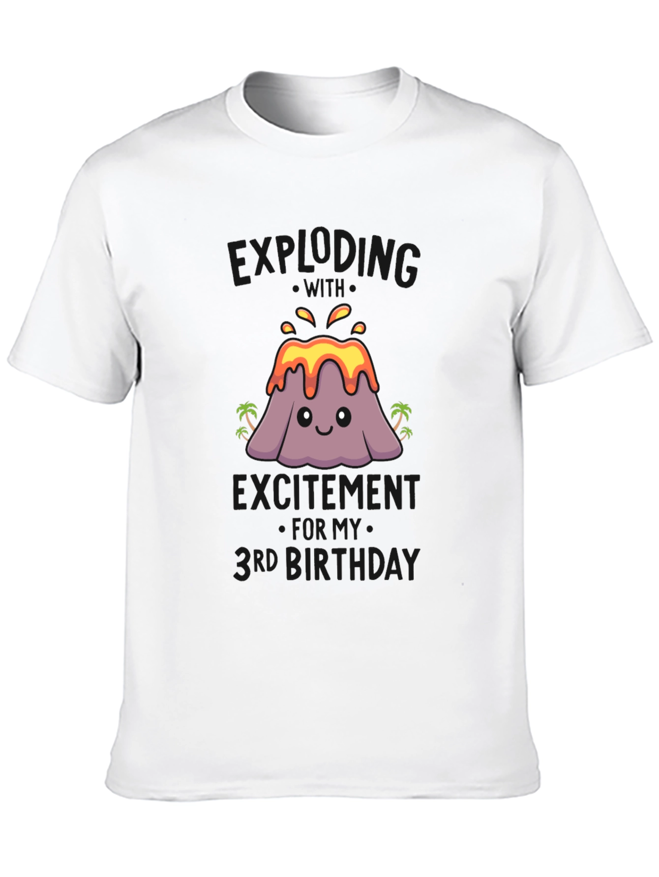 Volcano Third Birthday T-Shirt