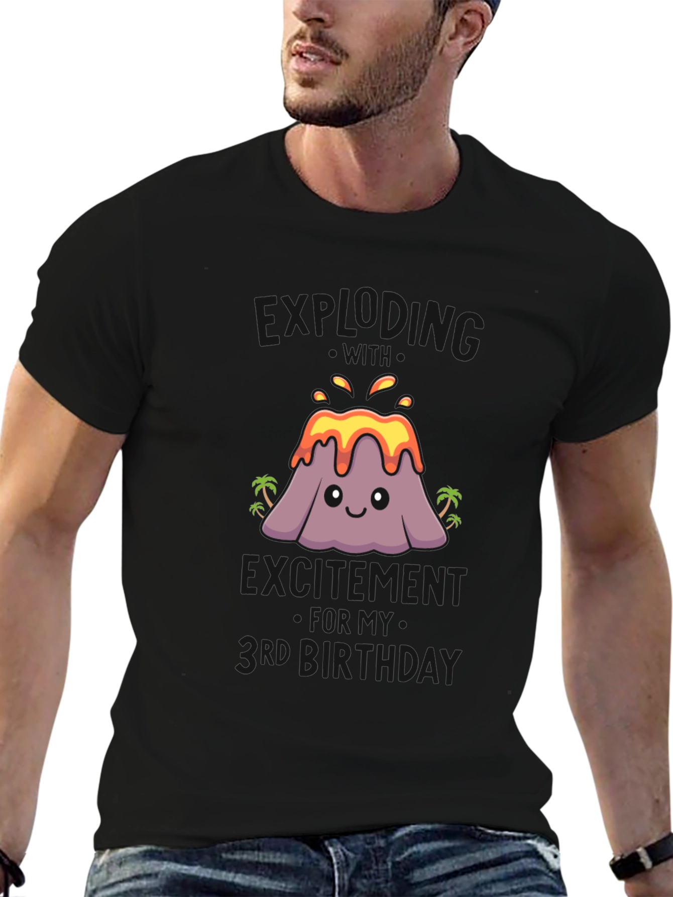 Volcano Third Birthday T-Shirt