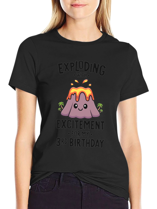 Volcano Third Birthday T-Shirt