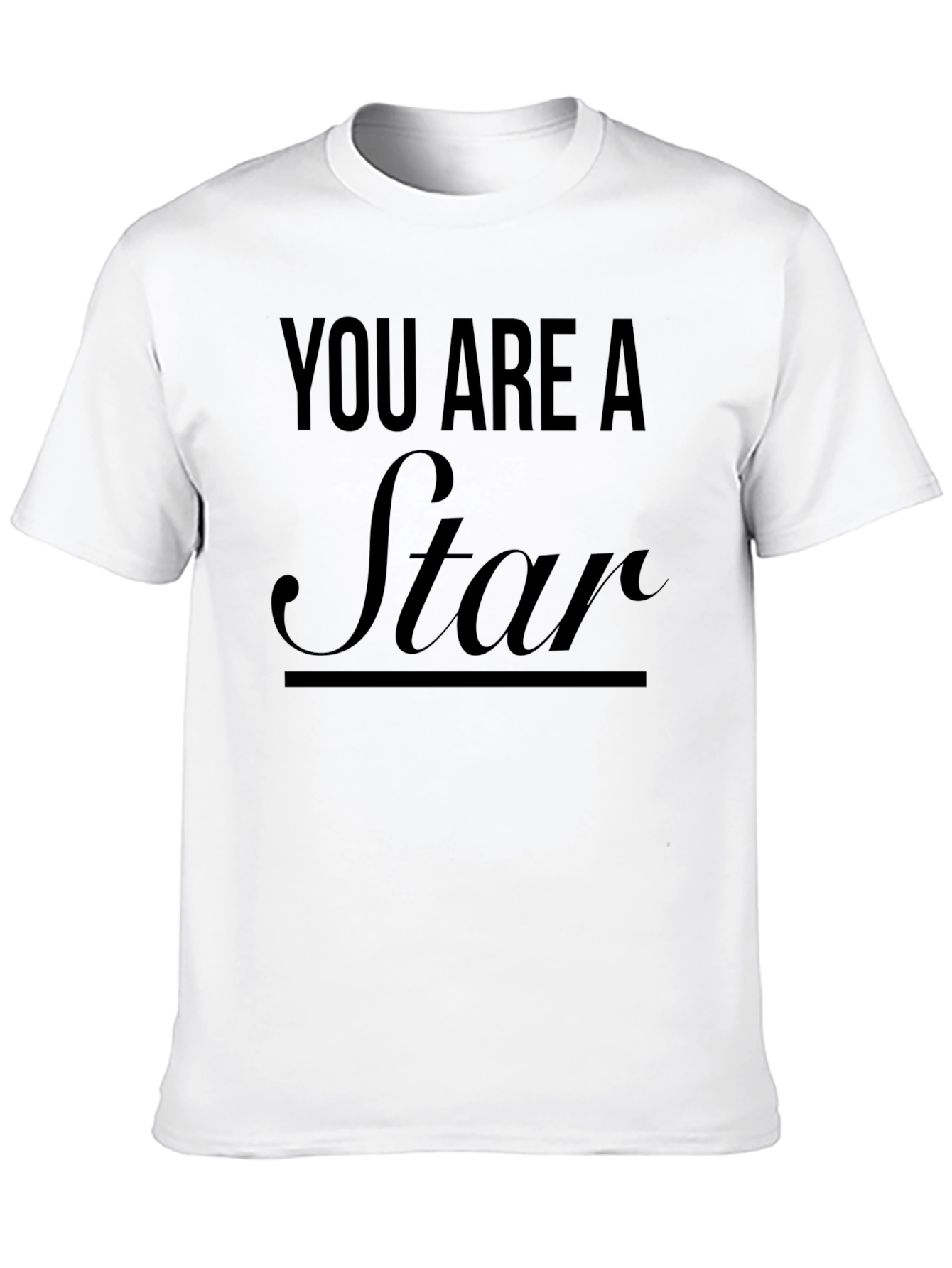 You Are A Star Graphic Tee - Black
