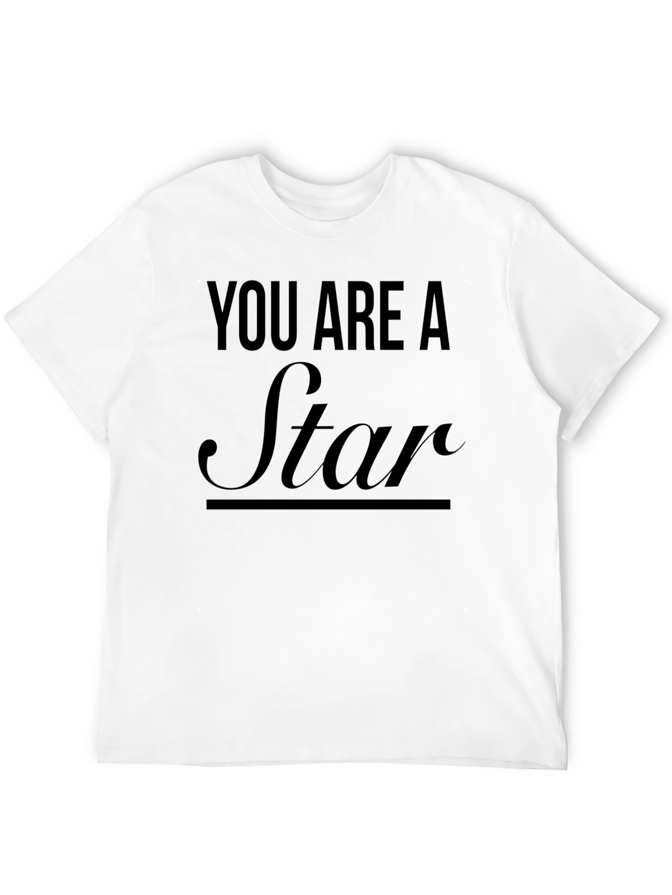 You Are A Star Graphic Tee - Black